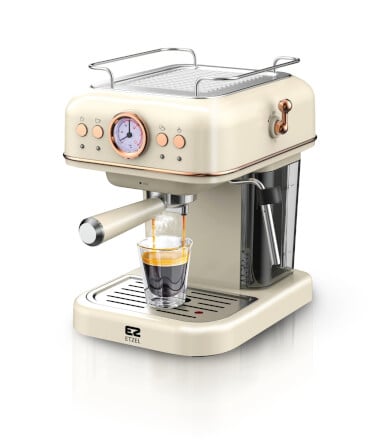 เครื่องชงกาแฟ ETZEL SN308 สีครีม_0
